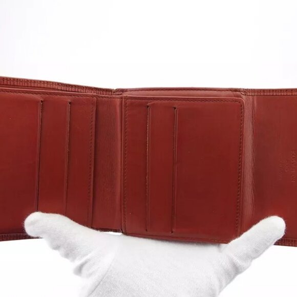 LOUIS VUITTON W Hook Wallet Epi Epi Leather Authentic Used - Picture 6 of 10